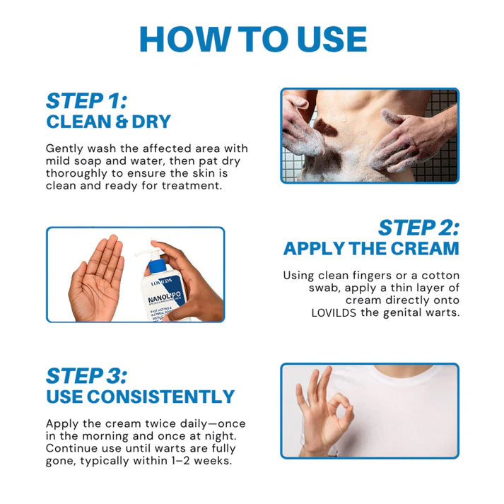 LOVILDS® NanoLipo HPV Genital Warts Eraser Cream
