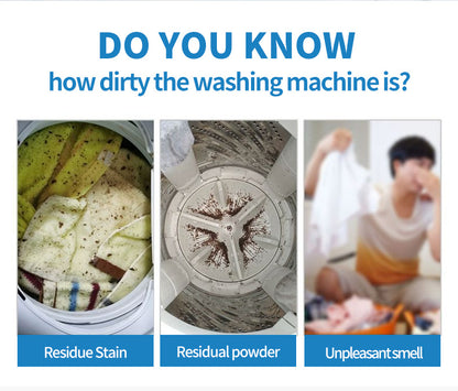 🔥 Washing Machine Cleaner Tablets – Deep Clean Odor, Hidden Buildup & Pet Hair