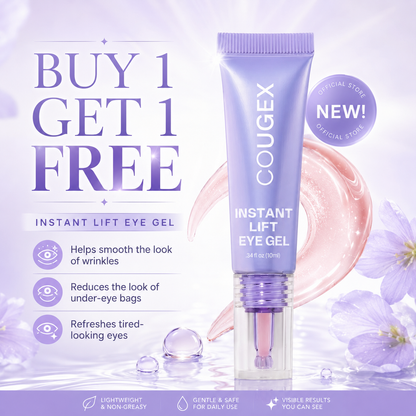 ✨ COUGEX Instant Lift Eye Gel – Smooth Wrinkles & Reduce the Look of Under-Eye Bags 👁️💜
