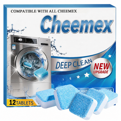 🔥 Washing Machine Cleaner Tablets – Deep Clean Odor, Hidden Buildup & Pet Hair