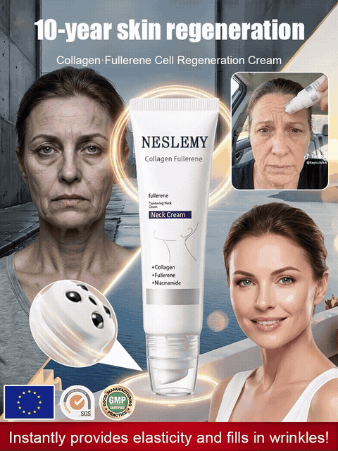 🏆Flash Sale⚡NESLEMY Collagen Fullerene Neck Cream – Elevate Your Neck Care Routine ✨