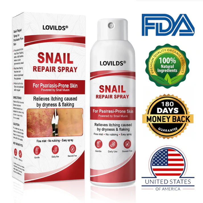 LOVILDS® Snail Repair Spray for Itchy, Flaky Psoriasis Skin