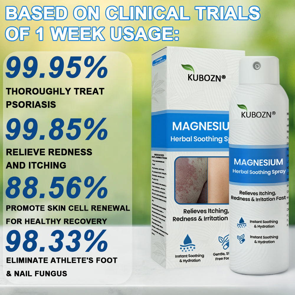 ✅  Official Store: KUBOZN® Magnesium Herbal Psoriasis Spray ⚕️