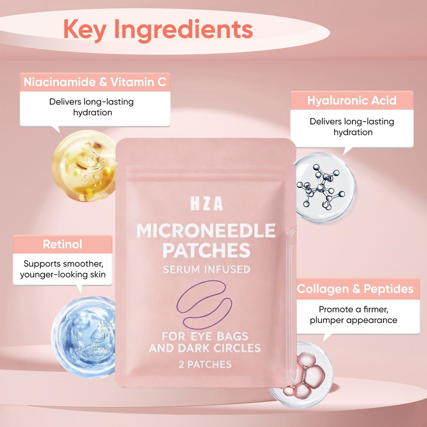 ✨ Collagen Micro-Dart Eye Patches – Smoothing, Firming & Fine-Line Care 👀