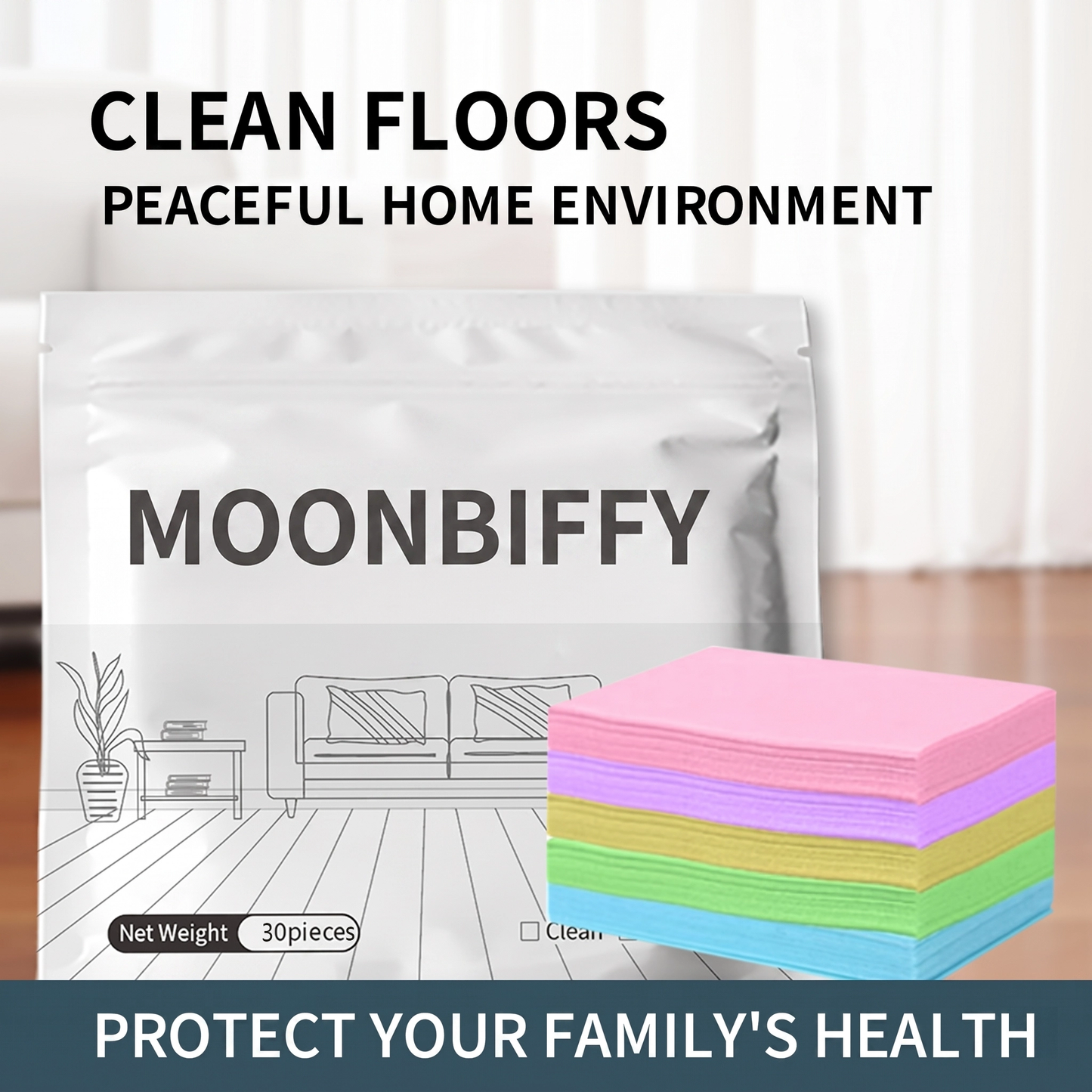 ✨MOONBIFFY✨Ultra-clean floor cleaning paper