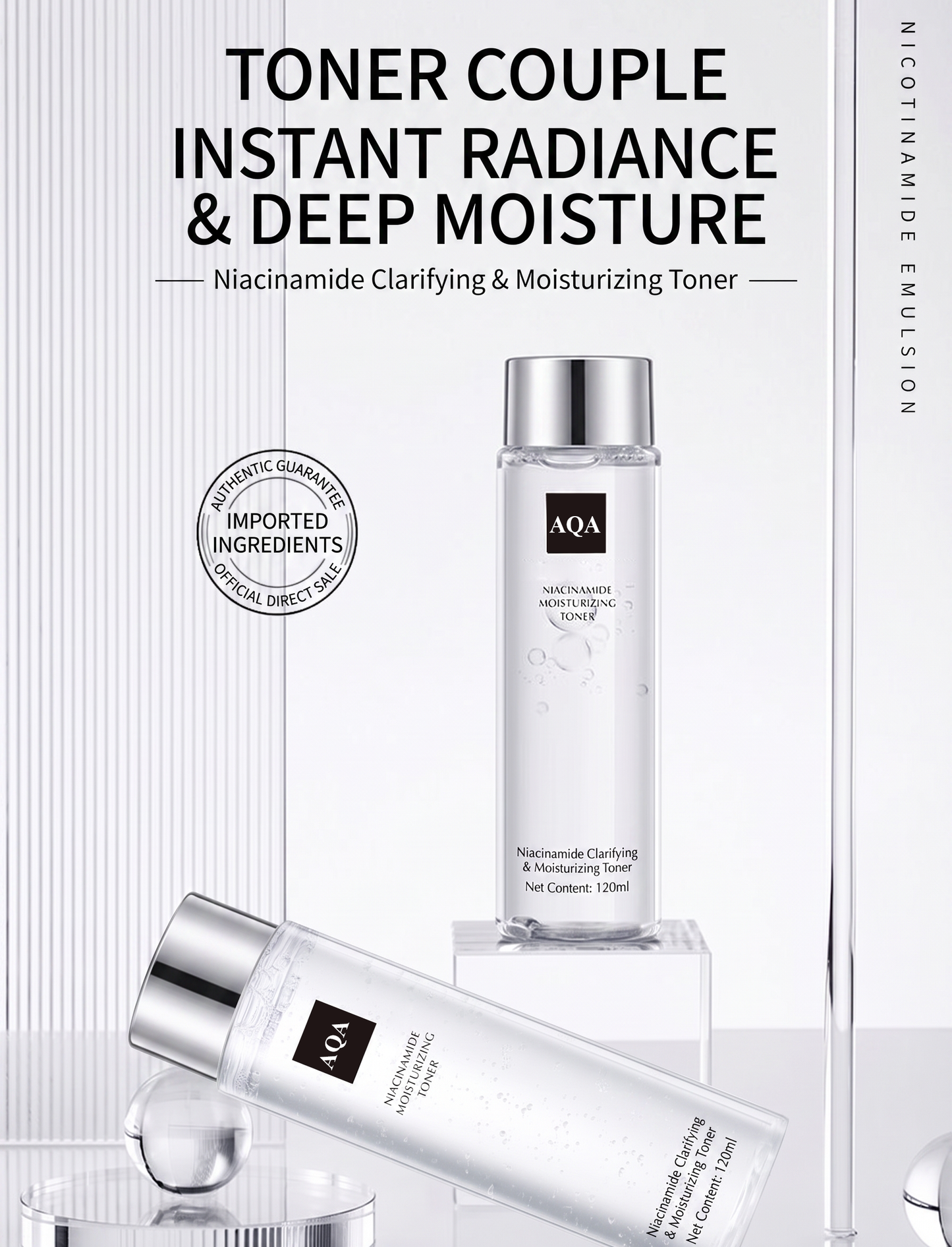 ✨ Niacinamide Hydrating Toner  – Lightweight Moisture, Oil Balance & Pore-Refining Care 💧