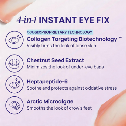 ✨ COUGEX Instant Lift Eye Gel – Smooth Wrinkles & Reduce the Look of Under-Eye Bags 👁️💜