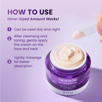 💜 PAWZIOO 3D Peptide Lifting Cream – Firm, Smooth & Restore Youthful-Looking Skin ✨