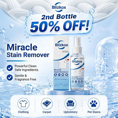 Blizkox Stain Remover Spray ✨ – Fast-Acting Cleaning for Tough Everyday Stains 💨