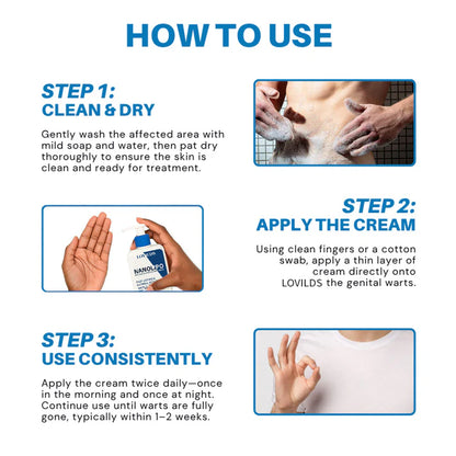 LOVILDS® NanoLipo HPV Genital Warts Eraser Cream