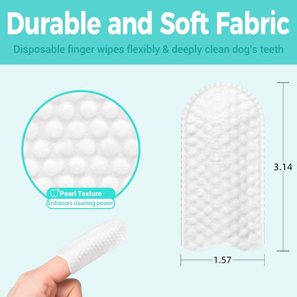 🐾 Pet Teeth Cleaning Wipes – Pet-Friendly Fresh Breath Aid
