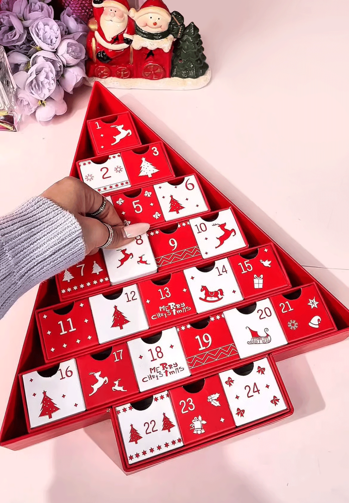 🎅Christmas Sale 50% OFF 🎄2025 Luxury Mini Perfume & Lipsticks Advent Calendar