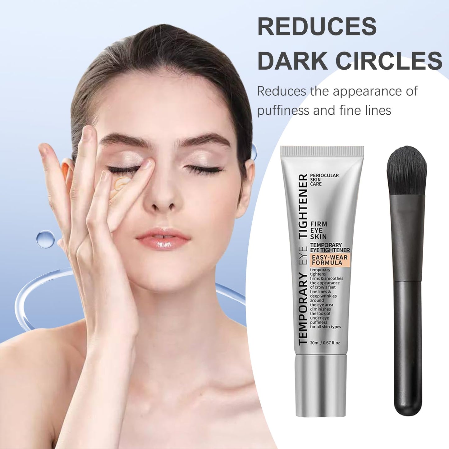 ✨ Instant Tinted Eye Tightener – Visibly Smooth Under-Eye Bags & Fine Lines + FREE Mini Precision Brush 👁️