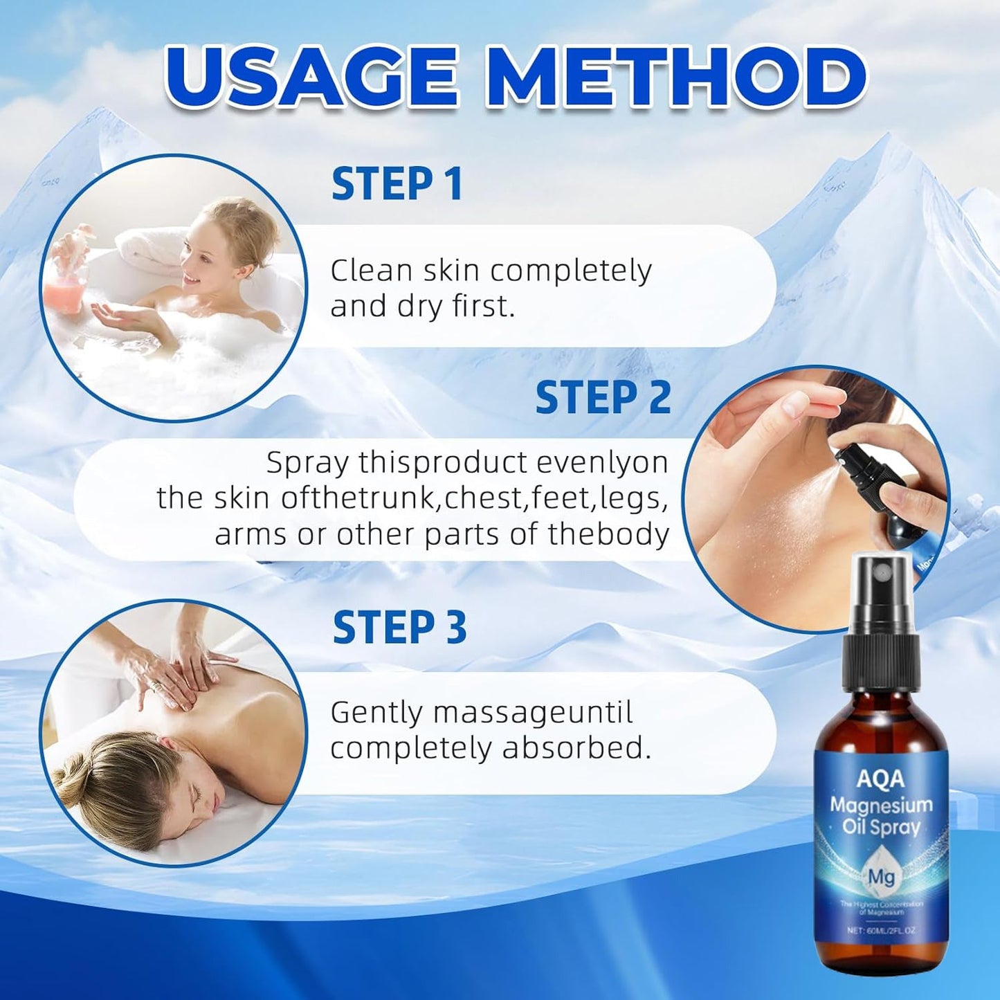 AQA™ Pure Magnesium Oil Spray