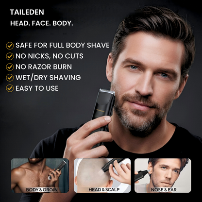 TAILEDEN Portable Hair Trimmer - 60 Mins Runtime, Travel-Friendly Grooming Tool