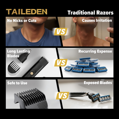 TAILEDEN Portable Hair Trimmer - 60 Mins Runtime, Travel-Friendly Grooming Tool