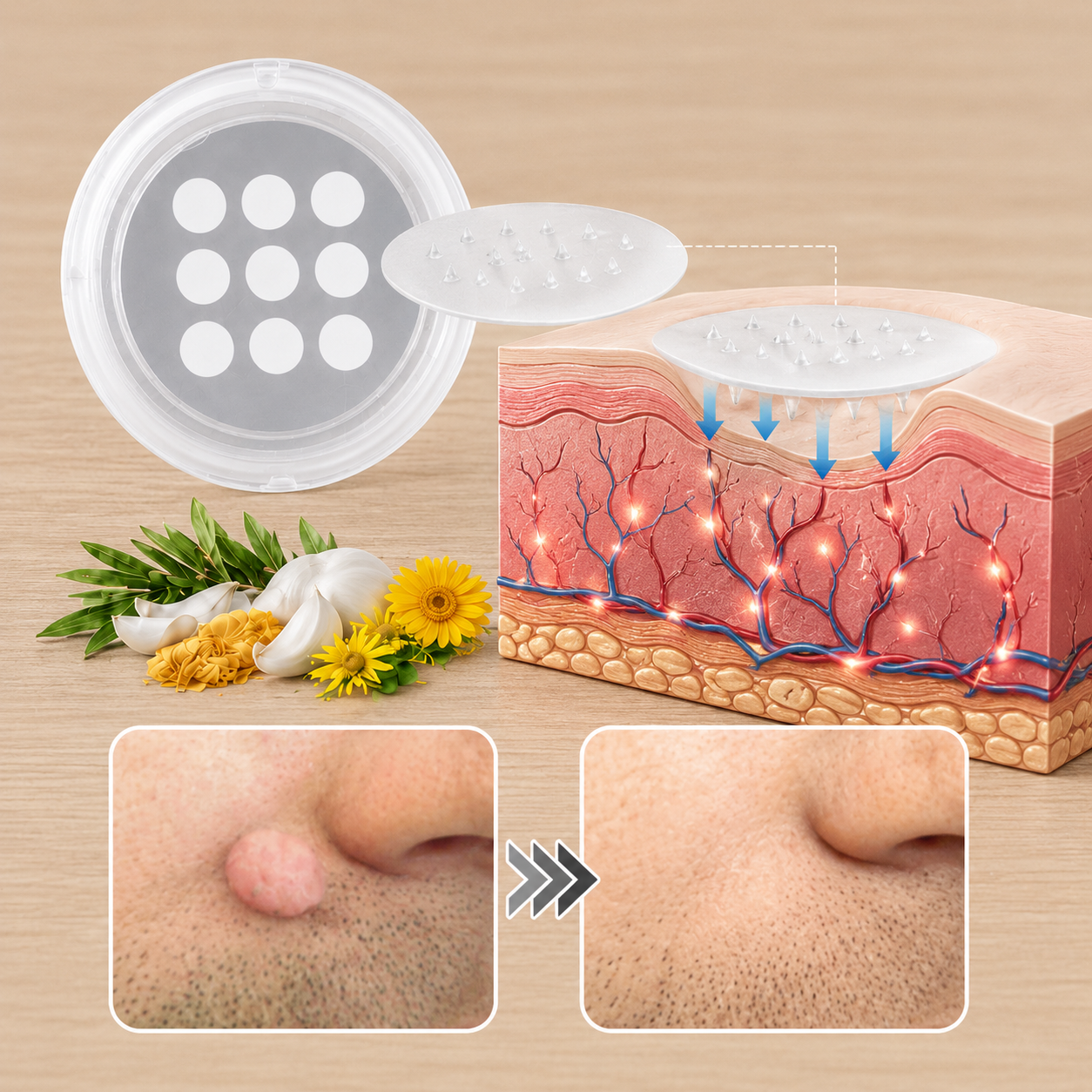 ✨ COUGEX Acne & Wart Care Patches – 2-in-1 Microneedle + Hydrocolloid Targeted Care 🌿