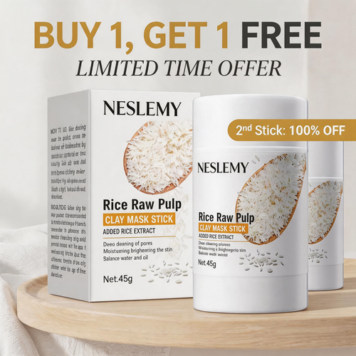🌾 RicePure Clay Mask Stick – Deep Pore Cleansing & Oil Control for Smooth-Looking Skin