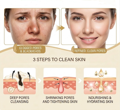🌾 RicePure Clay Mask Stick – Deep Pore Cleansing & Oil Control for Smooth-Looking Skin