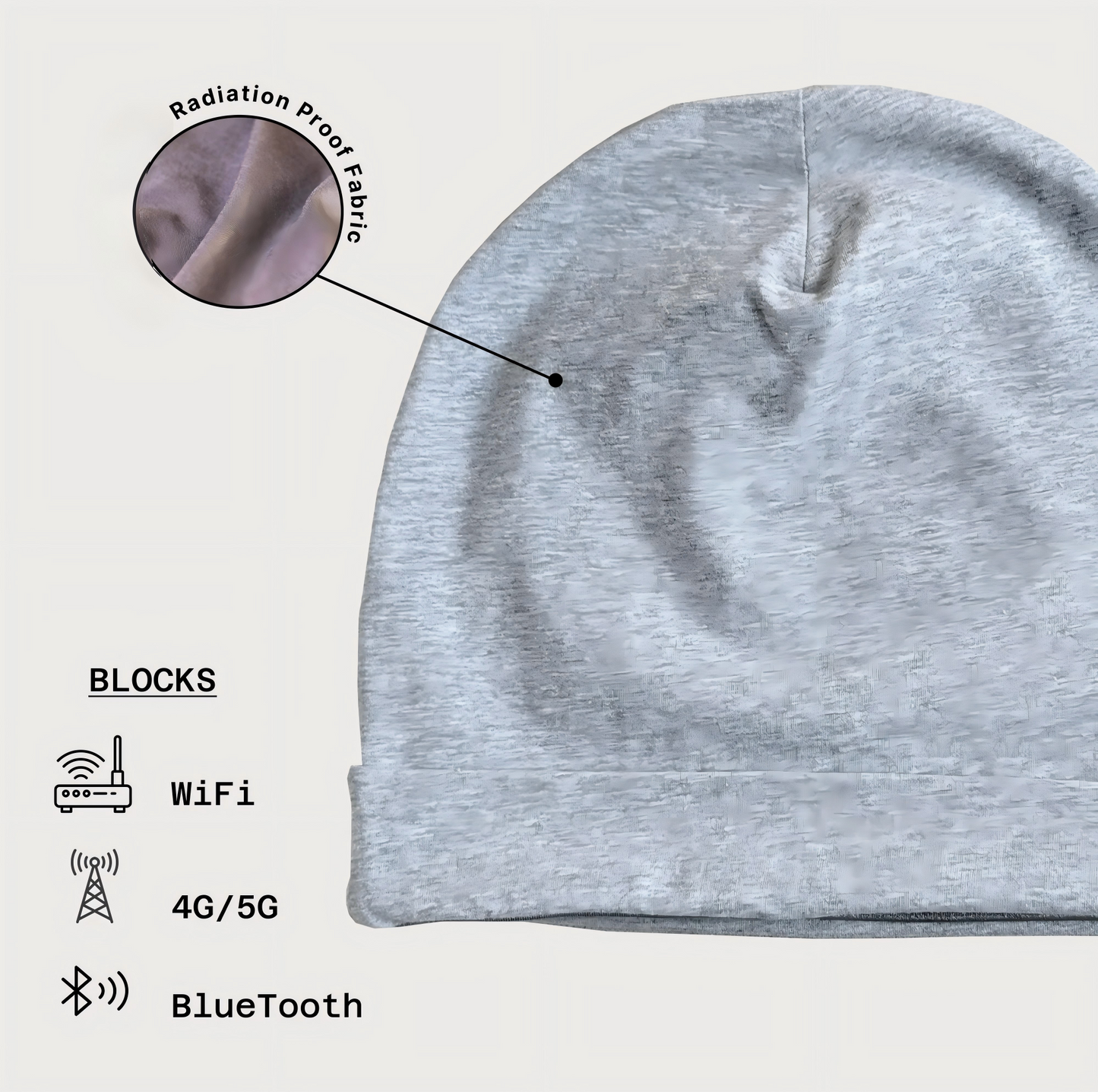 HZA ShieldKnit Lightweight Anti-Radiation Beanie