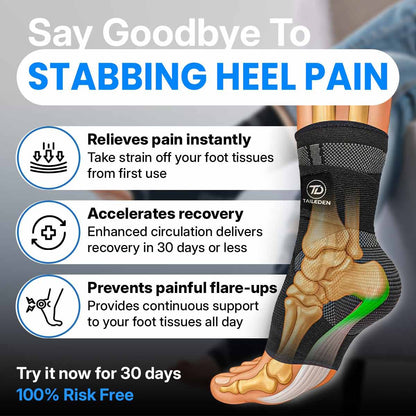 TAILEDEN Compression Ankle Brace – Drug-Free Support for Sprains & Plantar Fasciitis Relief
