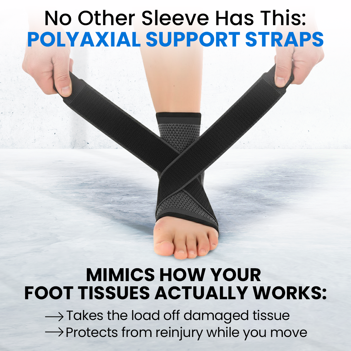 TAILEDEN Compression Ankle Brace – Drug-Free Support for Sprains & Plantar Fasciitis Relief
