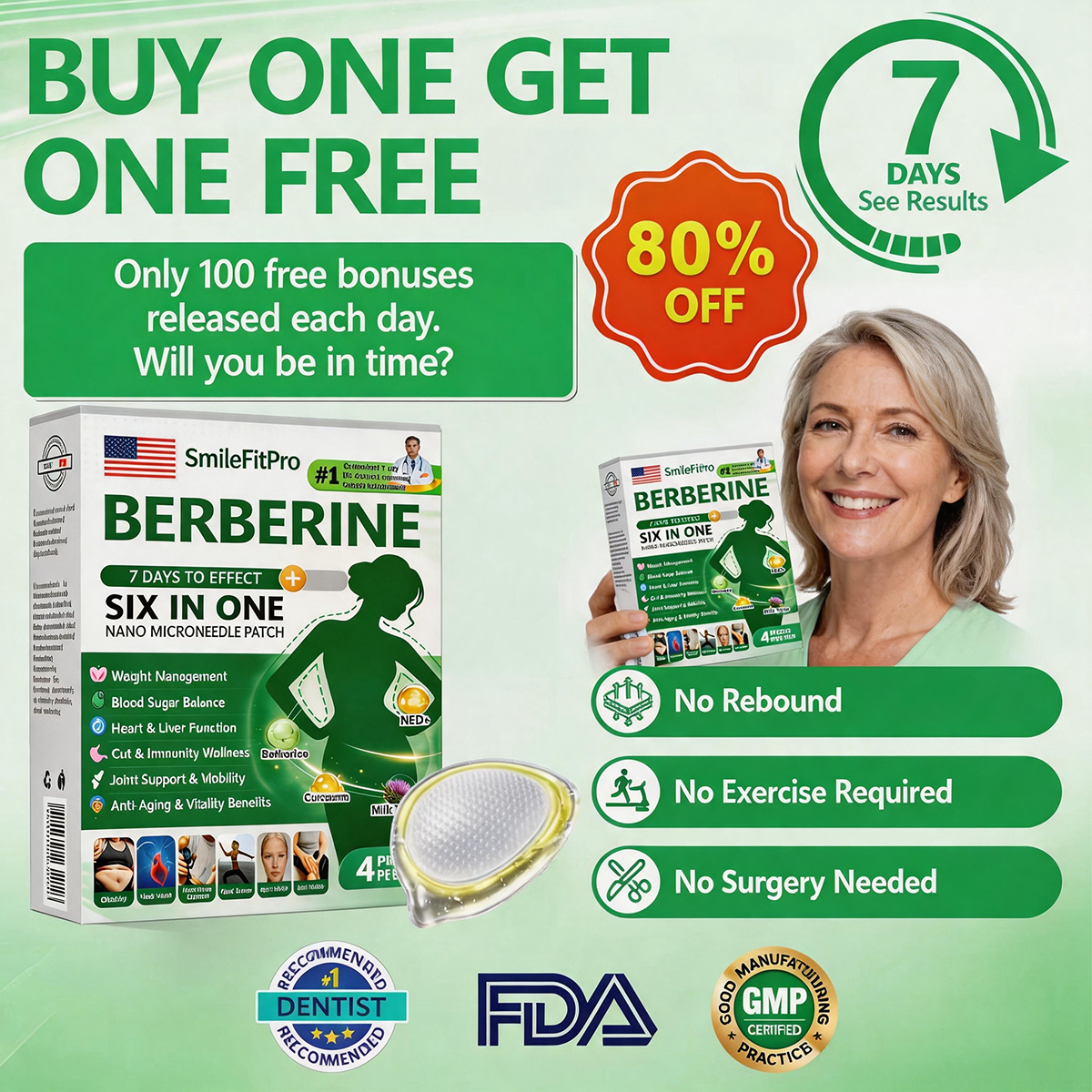𝐔𝐒𝐀 𝐃𝐨𝐜𝐭𝐨𝐫 𝐑𝐞𝐜𝐨𝐦𝐦𝐞𝐧𝐝𝐞𝐝🌟| SmileFitPro® 𝑩𝒆𝒓𝑏𝘦𝘳𝑖𝗇𝒆 𝟔-𝗶𝙣-𝟏 𝑁𝑎𝑛𝑜 𝘔𝘪𝘤𝘳𝘰𝘯𝘦𝘦𝘥𝘭𝘦 𝖯𝚊𝗍𝖼𝗁 |✅𝘉𝘢𝘤𝘬𝘦𝘥 𝘣𝘺 𝘴𝘤𝘪𝘦𝘯𝘤𝘦 | 𝟨-𝗂𝗇-𝟣 𝖿𝗈𝗋𝗆𝗎𝗅𝖺 | 𝑅𝑒𝑠𝑢𝑙𝑡𝑠 𝑖𝑛 7 𝑑𝑎𝑦𝑠 🏅