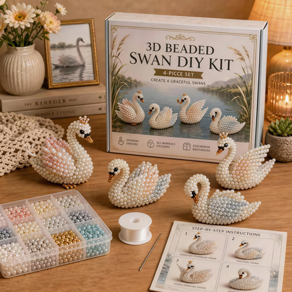 ✨ 3D Bead Miniatures Studio Kit ✨Create adorable animals, florals and fantasy designs with step‑by‑step guide.