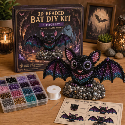 ✨ 3D Bead Miniatures Studio Kit ✨Create adorable animals, florals and fantasy designs with step‑by‑step guide.