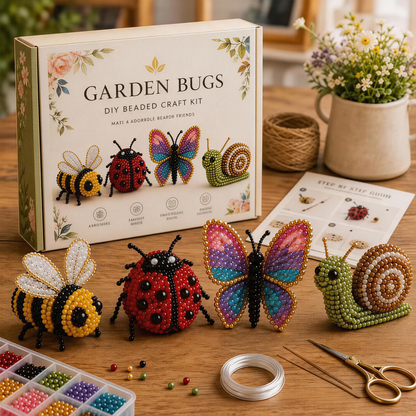✨ 3D Bead Miniatures Studio Kit ✨Create adorable animals, florals and fantasy designs with step‑by‑step guide.