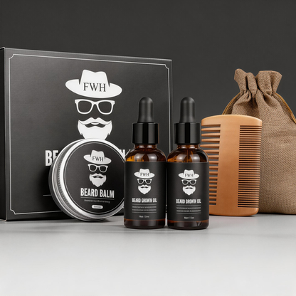 🧔 Beard Care Set – Shape, Soften & Strengthen Your Beard